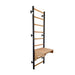 BenchK 712B Wall Bars with Adjustable Pull Up Bar and Bench Top Side View