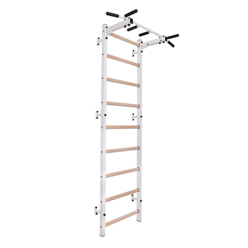 BenchK 721W Wall Bars with Fixed Steel Pull Up Bar Side View