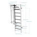 BenchK 211B+A204 Wall Bars with Adjustable Pull Up Bar and Gymnastics Accessories with Dimensions