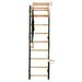 BenchK 711B+A076 Wall Bars with Adjustable Pull Up Bar and Gymnastics Accessories Front View