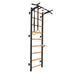 BenchK 721B Wall Bars with Fixed Steel Pull Up Bar and Gymnastics Accessories Side View