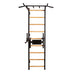 BenchK 723W Wall Bars with Fixed Steel Pull Up Bar with Dip Bar Front View