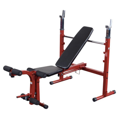 Best Fitness BFOB10 Olympic Folding Bench Side View