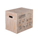 Body Solid BSTWPBOX 3-Way Wood Plyo Box Front View