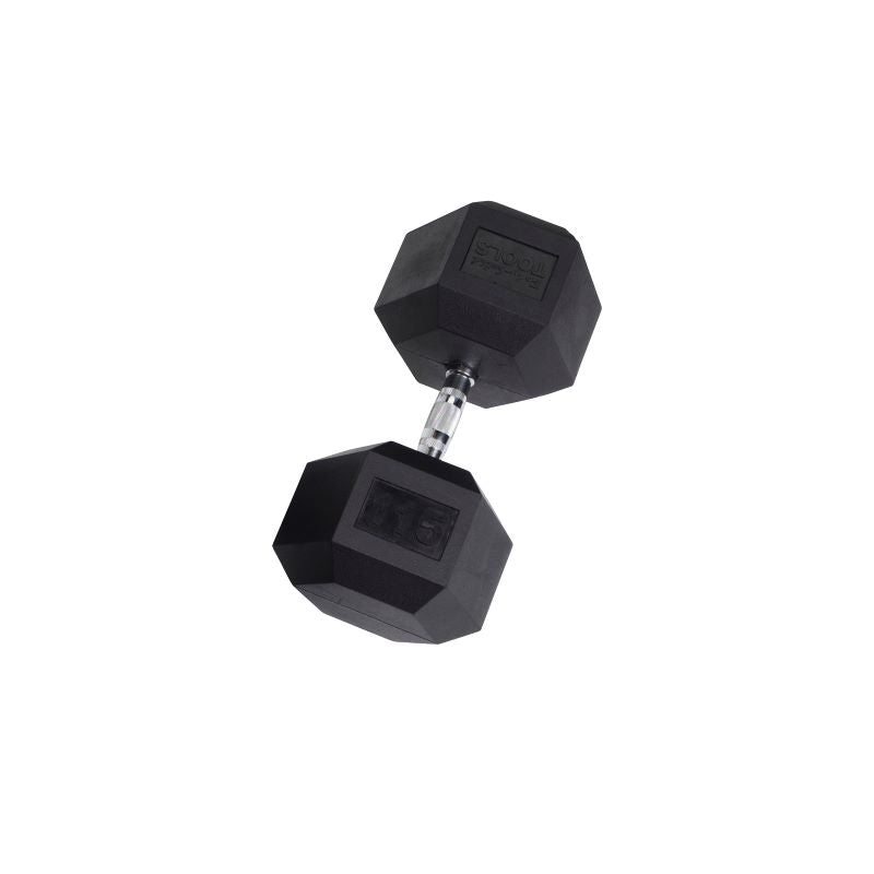 Cast Iron 115LB Dumbbell Front View