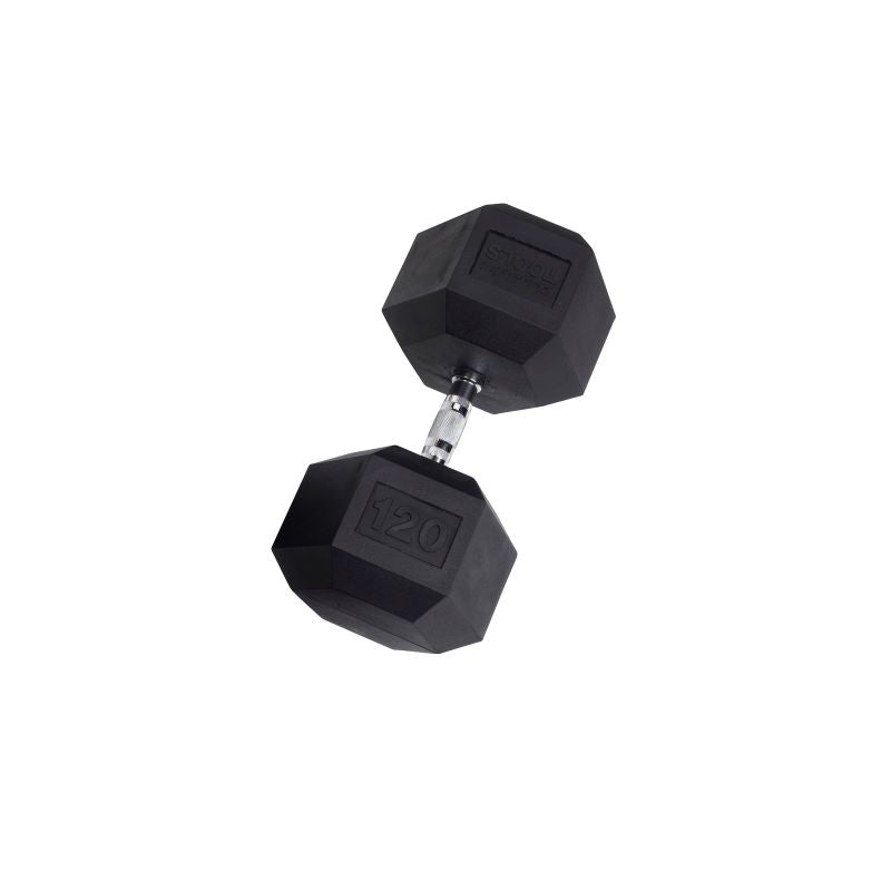 Cast Iron 120LB Dumbbell Front View