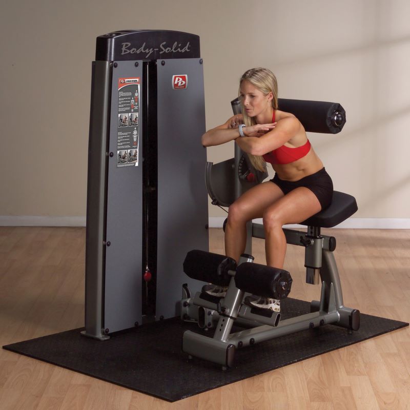 Pro Dual Ab and Back Machine With Model