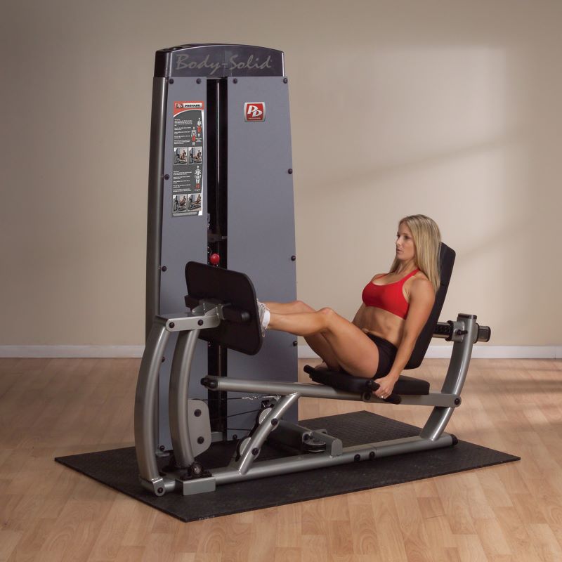 Pro Dual Leg and Calf Machine female model view