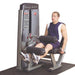 Pro Dual Leg Extension Machine Front View With Model