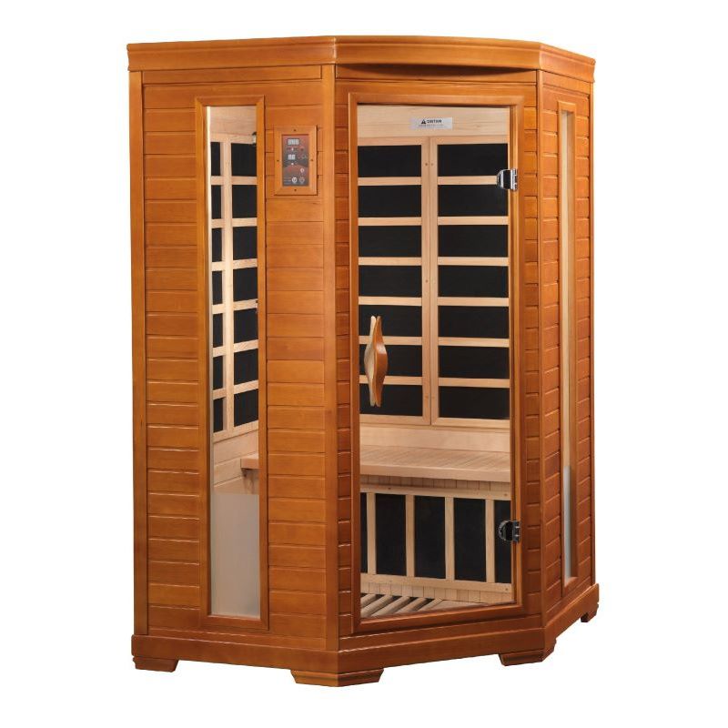 Dynamic Heming 2 Person Corner Low EMF Far Infrared Sauna Left Side View