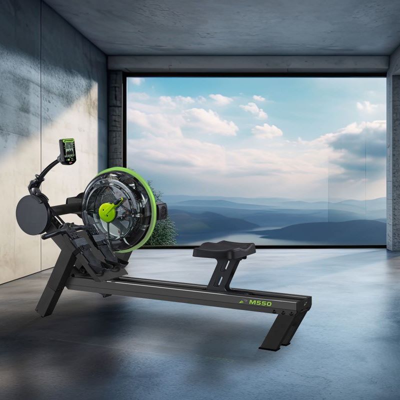 Dynamic Fluid Fitness M550 Rower Lifestyle Pic