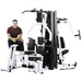 Body Solid Multi Station Gym Front View with Model