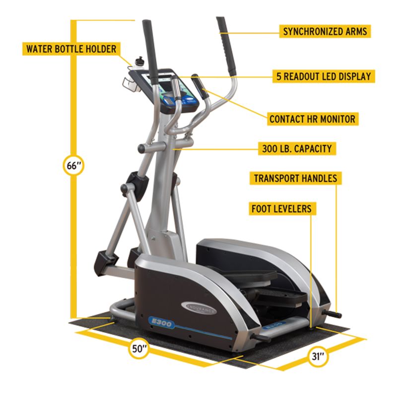 Endurance Elliptical E300 with Specs