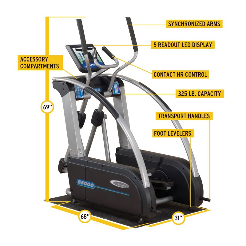 Endurance E5000 Elliptical with Specs