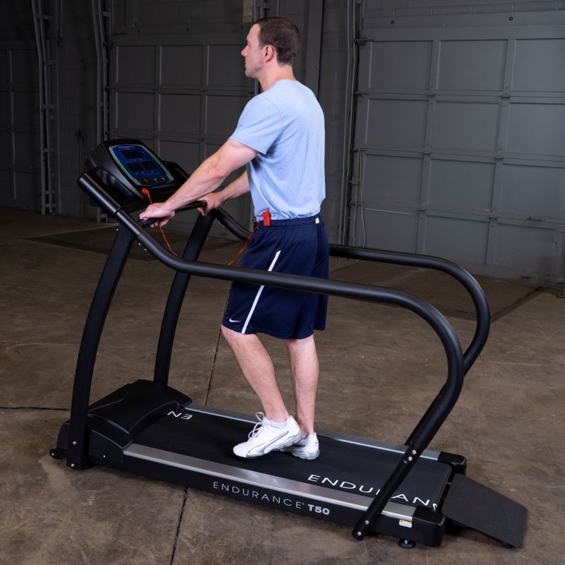 Endurance T50 Walking Treadmill with Male Model