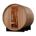 Golden Designs Arosa 4 Person Barrel Traditional Outdoor Sauna Front View