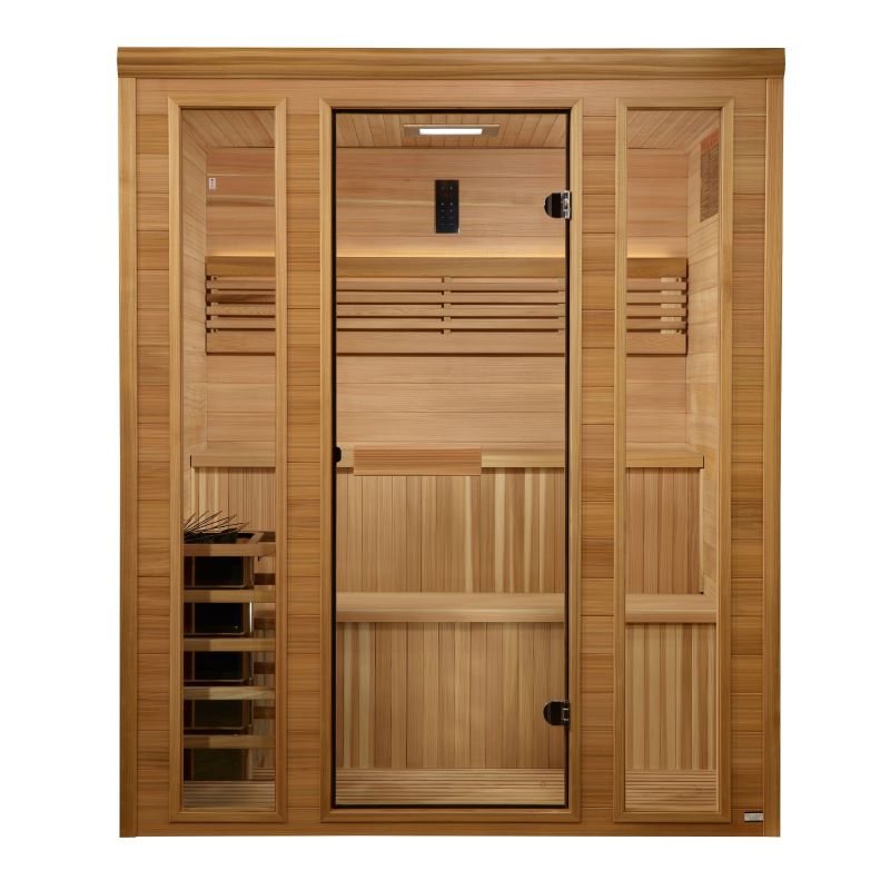 Golden Designs Engelberg 4-6 Person Traditional Sauna Front View