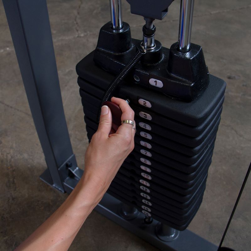 Powerline PFT100 Functional Trainer Weight Stack View