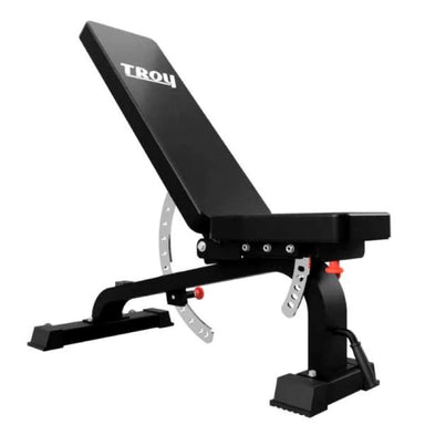 Troy GTBH-FID Barbell Flat Incline Decline Adjustable Weight Bench Side View Inverted