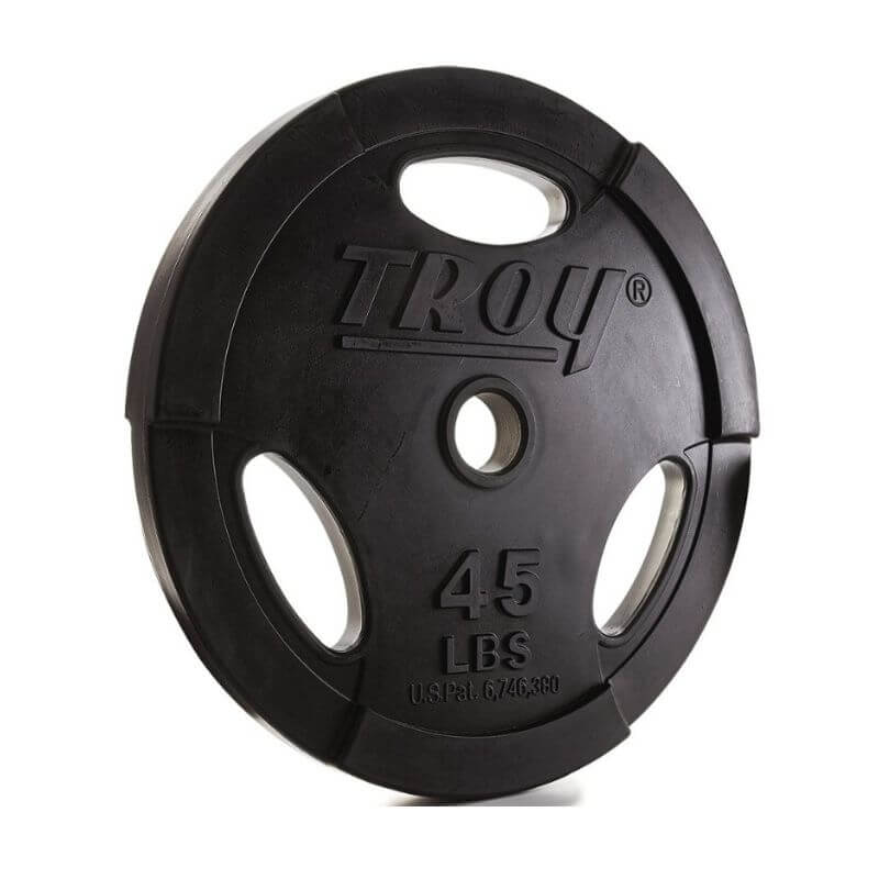 Troy GO-U Urethane Encased Olympic Grip Plate 45LB